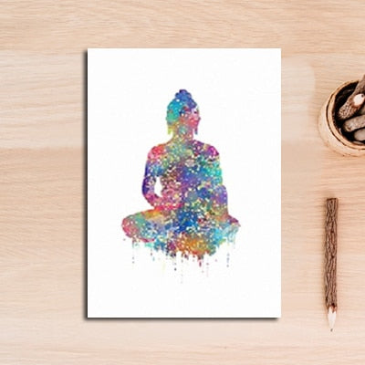 Buddha Spiritual Free Spirit Yoga Canvas Art