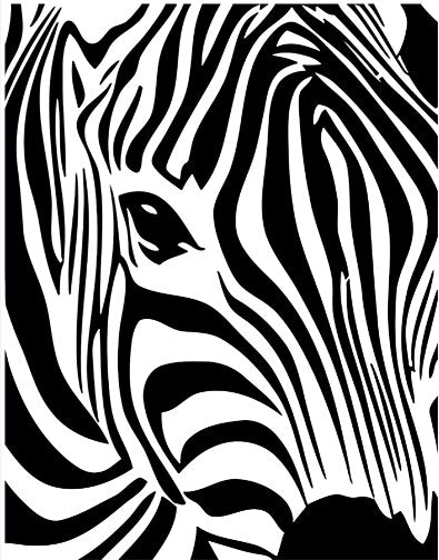 Black and White Zebra Canvas Art