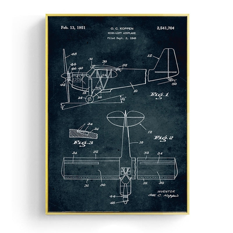 Aircraft Anatomy Canvas Art