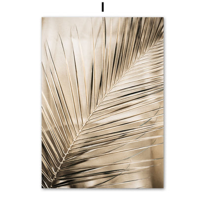 Banana Leaf Kiss Abstract line Canvas Art