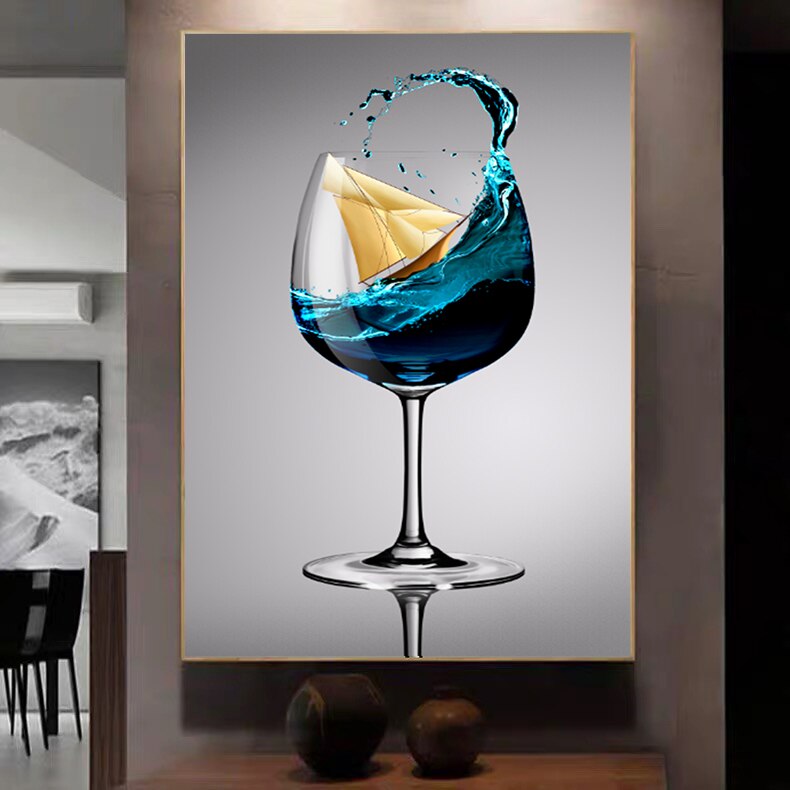 Overflowing Goblet Sailing Canvas Art