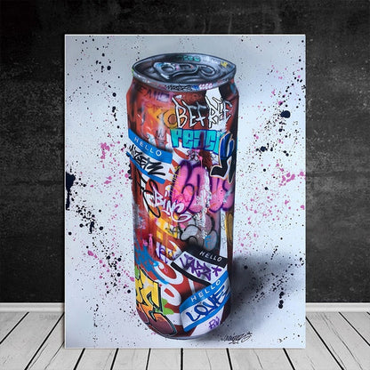 Graffiti Soft Drinks Canvas Art