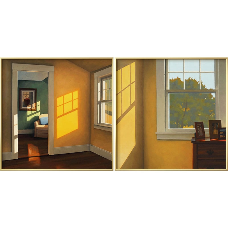 Window Sunshine Canvas Art