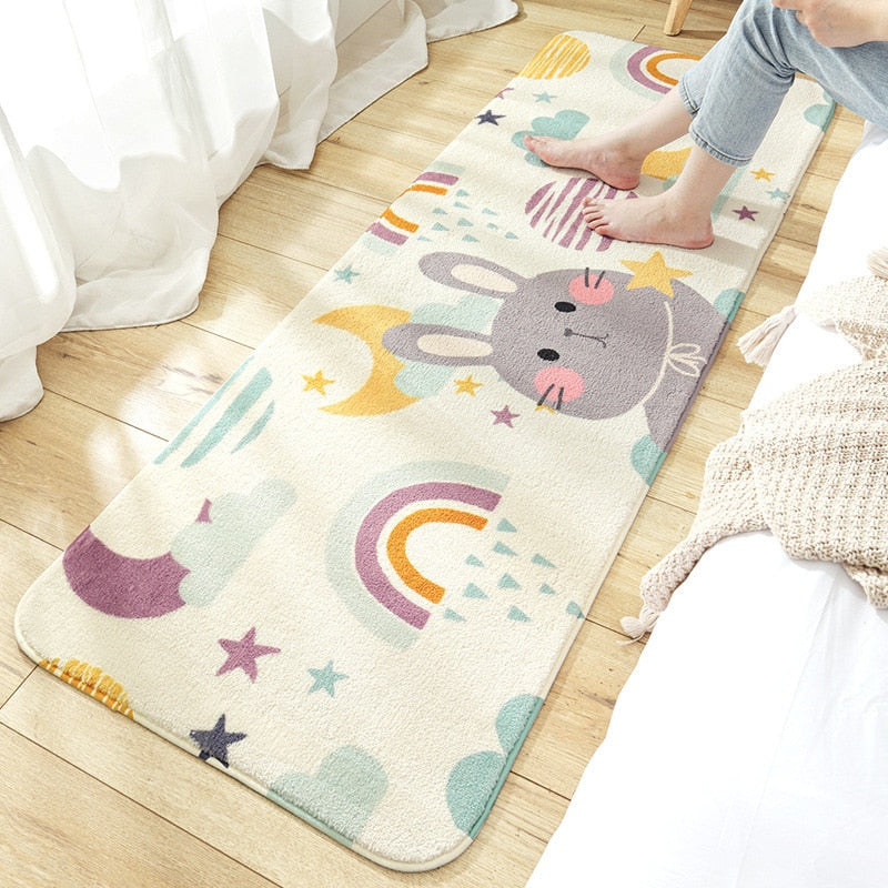 Cartoon Rainbow Animal Rug