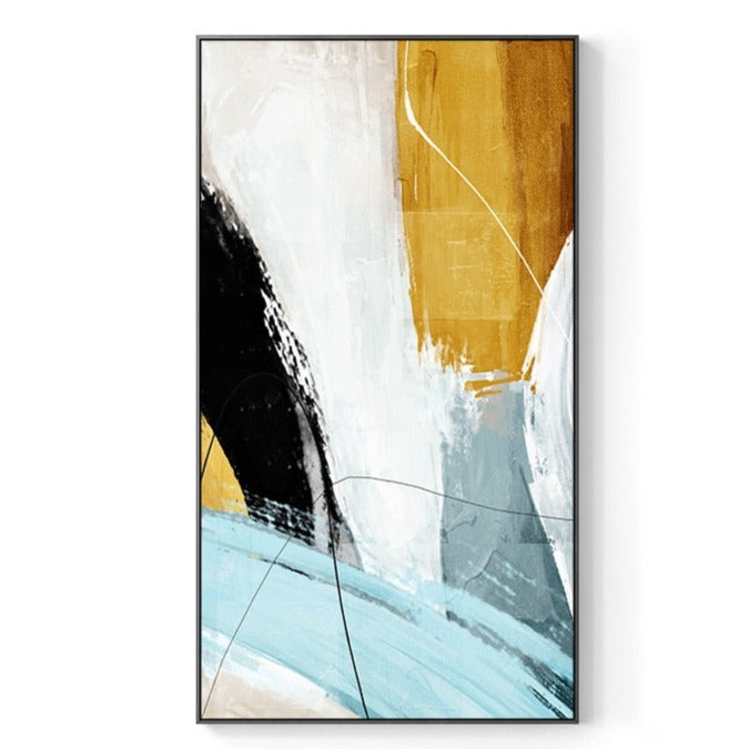 Abstract Colorful Paint Canvas Art