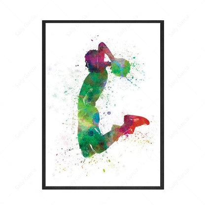 Basketball Gesture Canvas Art