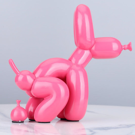 Poop Balloon Dog Statue