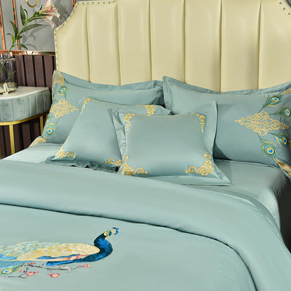 Hera Embroidery Cotton Duvet Cover Bedding Set