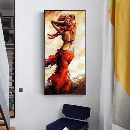 African Woman Oil Painting Canvas Art