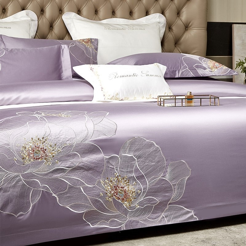 Blooming Chatelle Cotton Duvet Cover Bedding Set