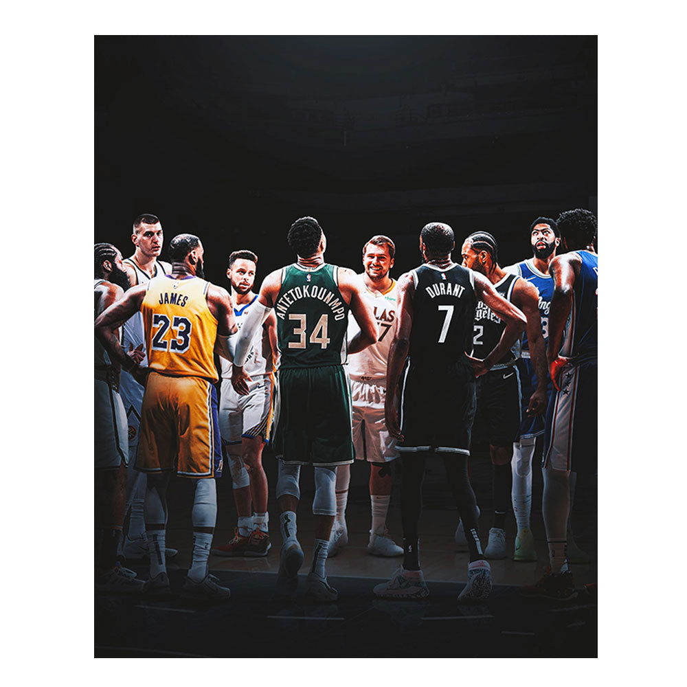 Basketball All Stars James Curry Durant Canvas Art