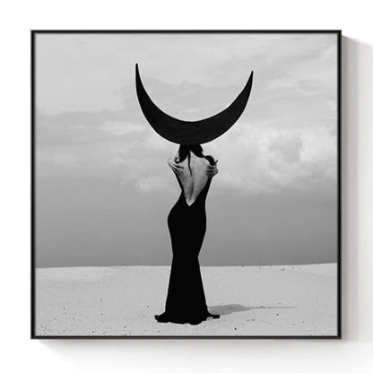 Black and White Beauty Fashion Canvas Art