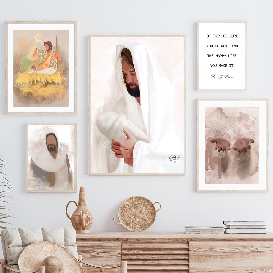 Jesus Christ Illustration Canvas Art