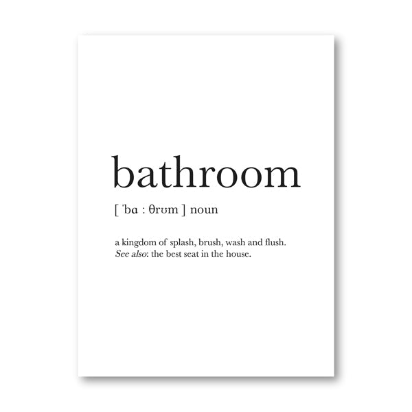 Deja Poo Bathroom Definition Canvas Art