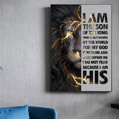 Lion Motivational Canvas Art