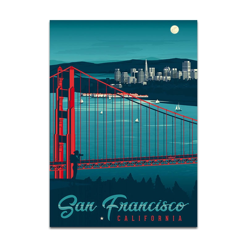 San Francisco Golden Gate Bridge Canvas Art