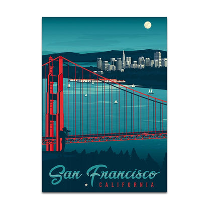 San Francisco Golden Gate Bridge Canvas Art