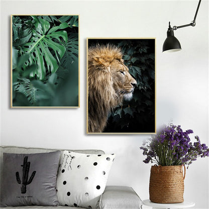 Animal in Tropical Rainforest Canvas Art