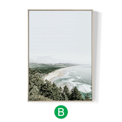 Forest and Sea Landscape Canvas Art