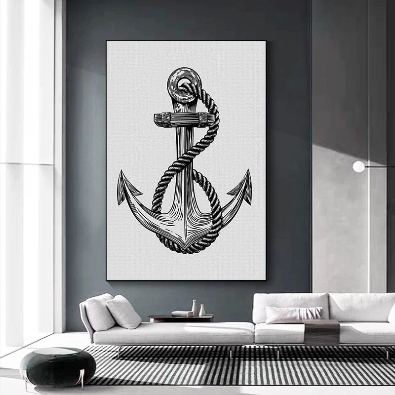 Anchor Motivational Canvas Art