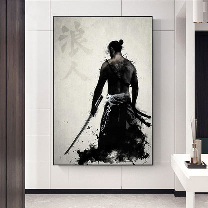 Japanese Samurai Canvas Art