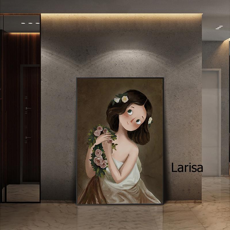 Classic Paintings Cartoon Canvas Art