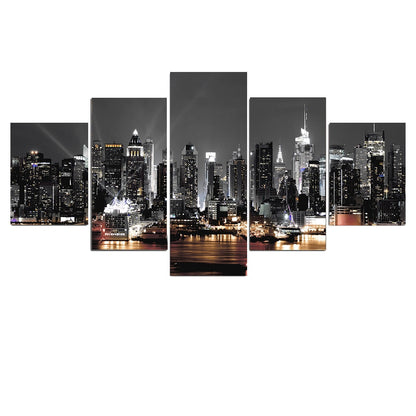 New York City Night View Canvas Art