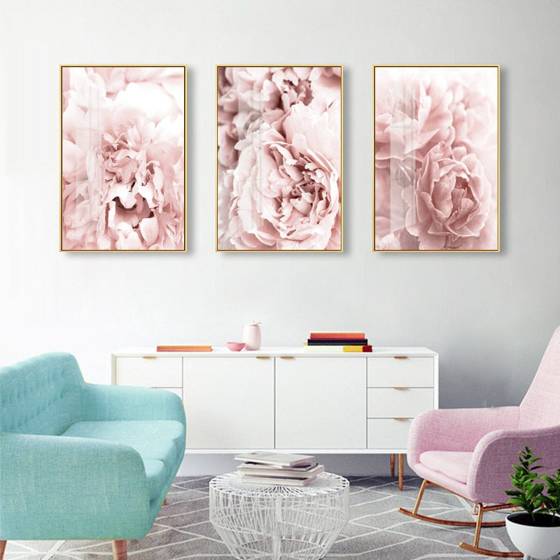 Blooming Pink Flower Canvas Art