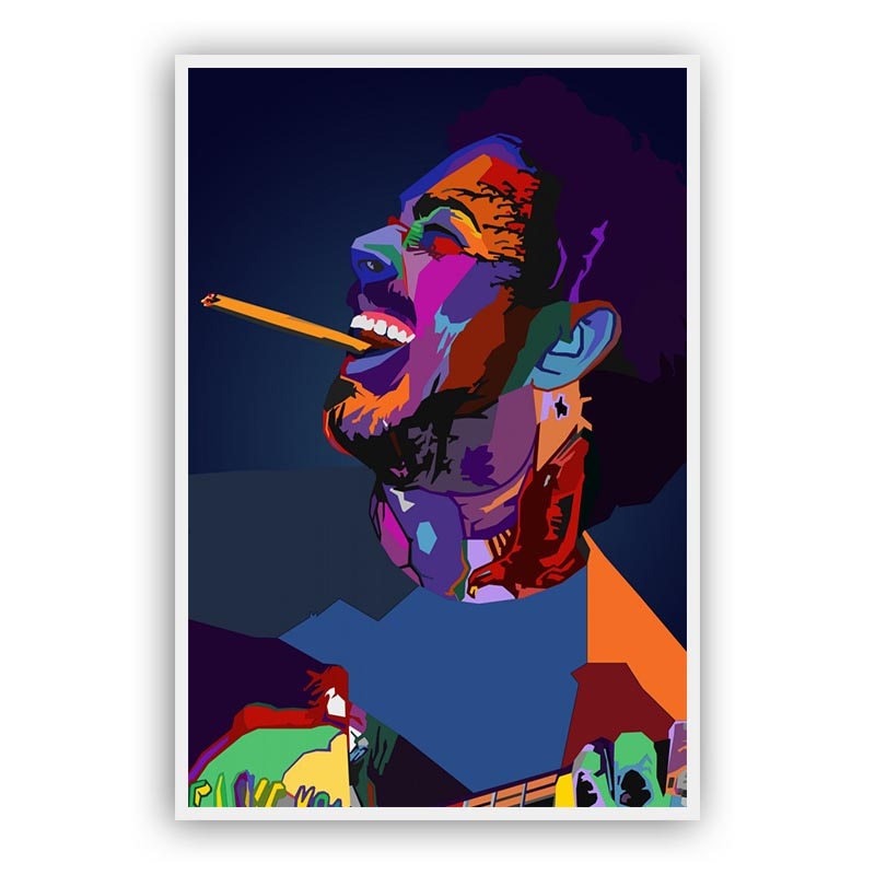 Kurt Cobain Anderson Paak Ariana Grande Celebrity Canvas Art