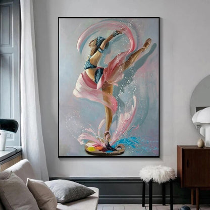 Graceful Ballet Dancer Canvas Art