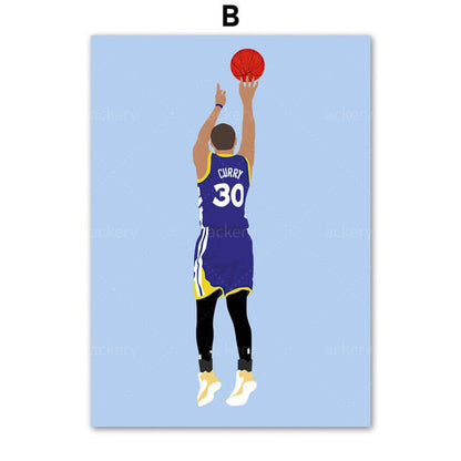 Basketball Player Canvas Art