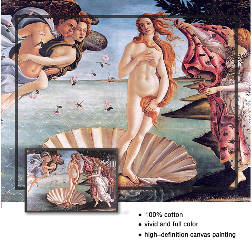 Birth of Venus by Sandro Botticelli Canvas Art