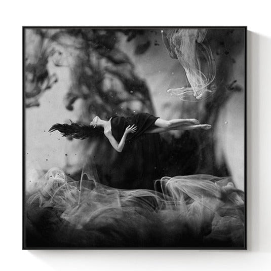 Black and White Beauty Fashion Canvas Art