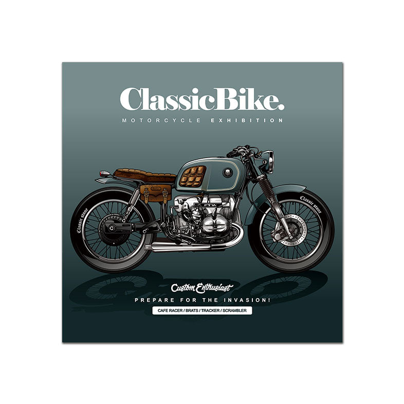 Classic Motorcycle Poster Vintage Canvas Art