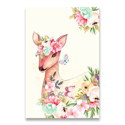 Pink Unicorn Flamingo Canvas Art