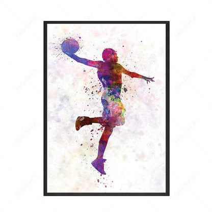 Basketball Gesture Canvas Art