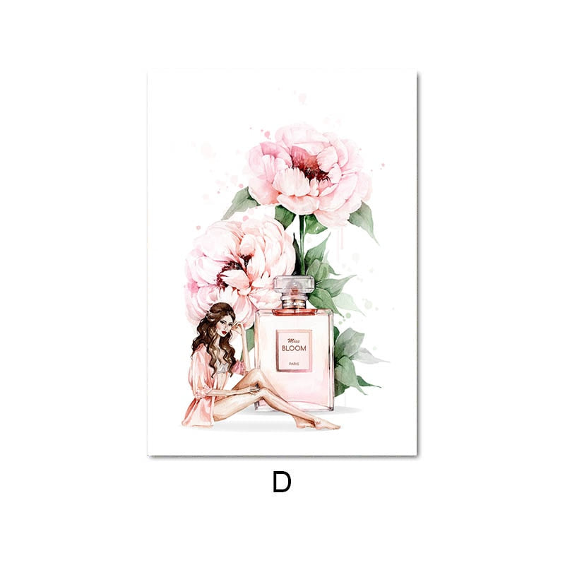 Pink Fashion Wall Art Canvas