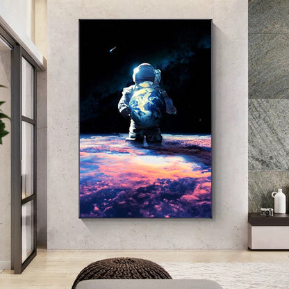 Astronaut Extreme Sports Canvas Art