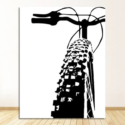 Black & White Bicycle Canvas Art