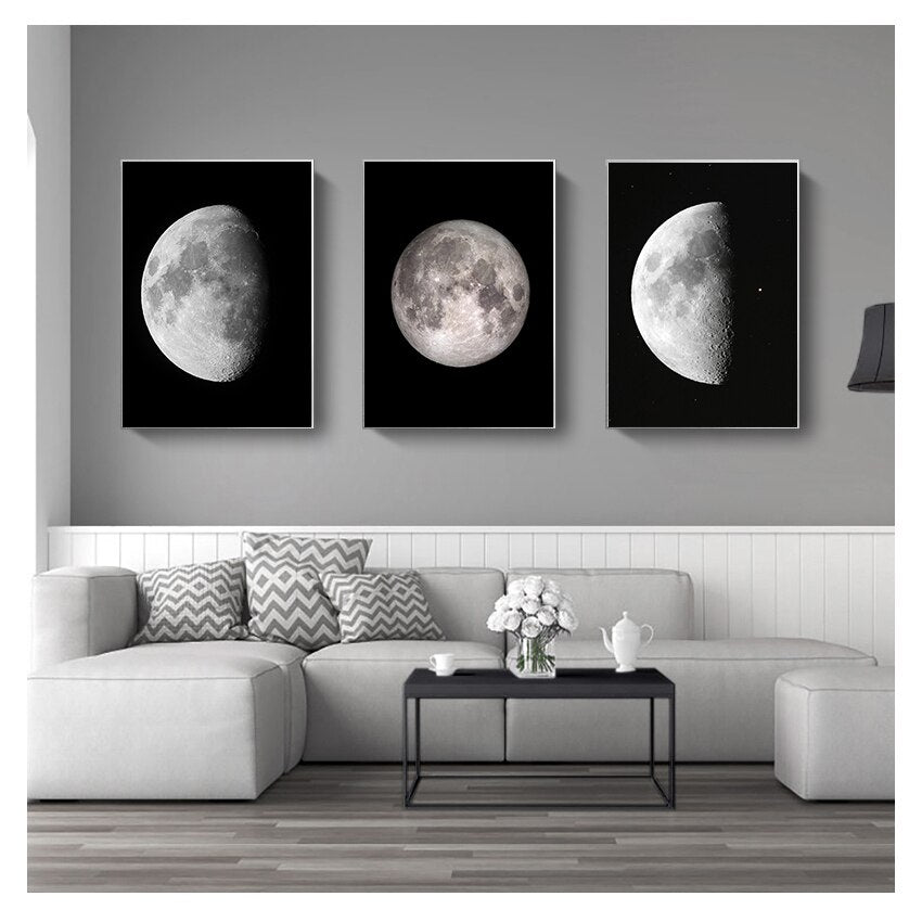 Moon Phase Canvas Art