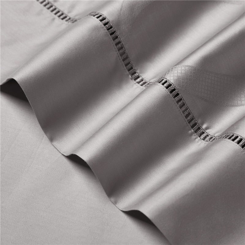 Ruthenium Jacquard Duvet Cover Bedding Set