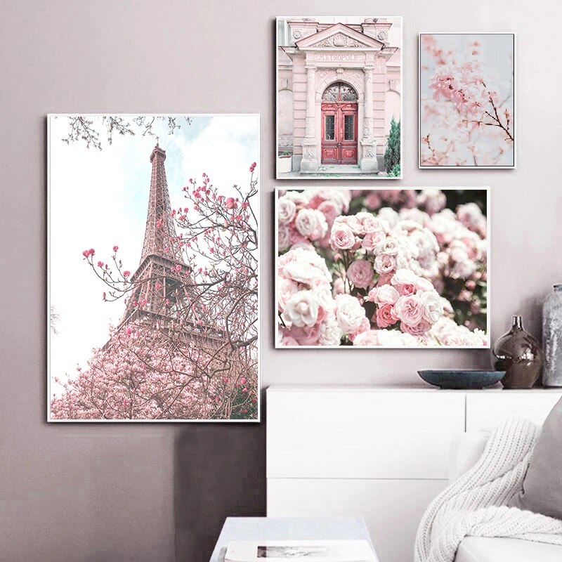 Pink Paris Peony Canvas Art