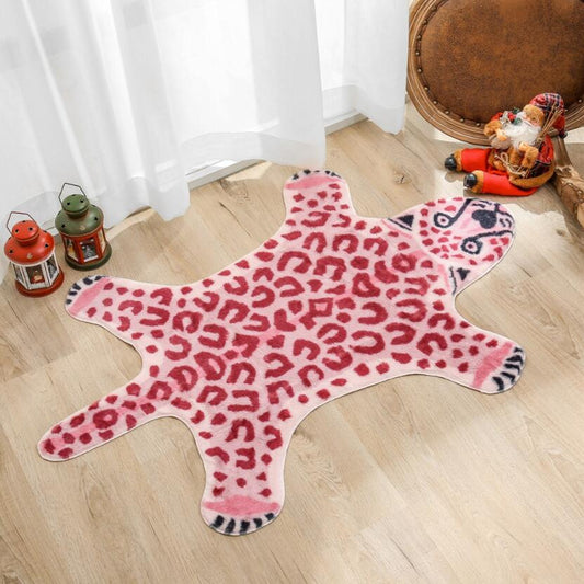 Pink Leopard Rug