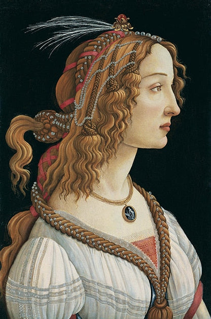 Portrait of a Young Woman by Sandro Botticelli Canvas Art