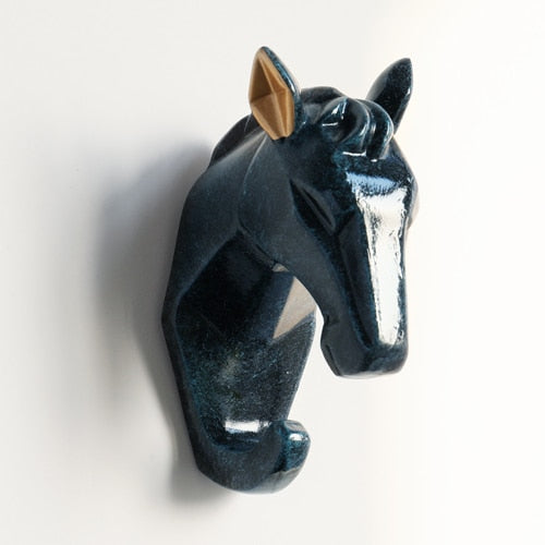 Animal Head Sticker Hook Statue