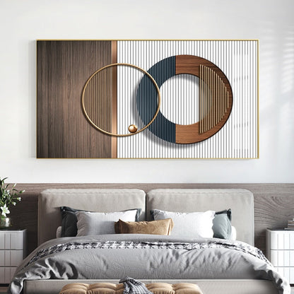 Abstract Geometric Luxury Gold Canvas Art