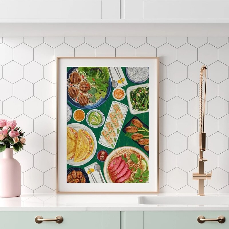 Japanese Chinese Korean Food Canvas Art