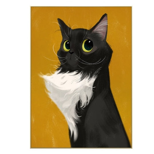 Cartoon Cute Pet Cat Puppy Canvas Art