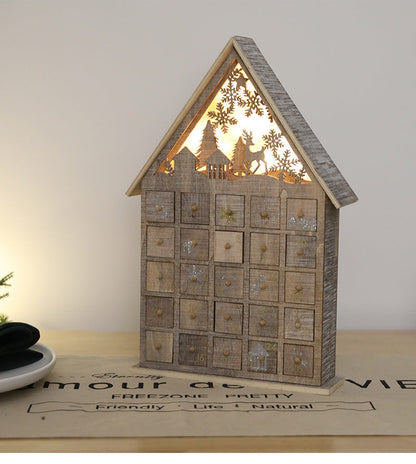 CHRISTMAS Wooden House Decoration