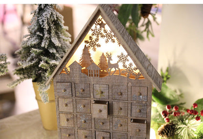 CHRISTMAS Wooden House Decoration